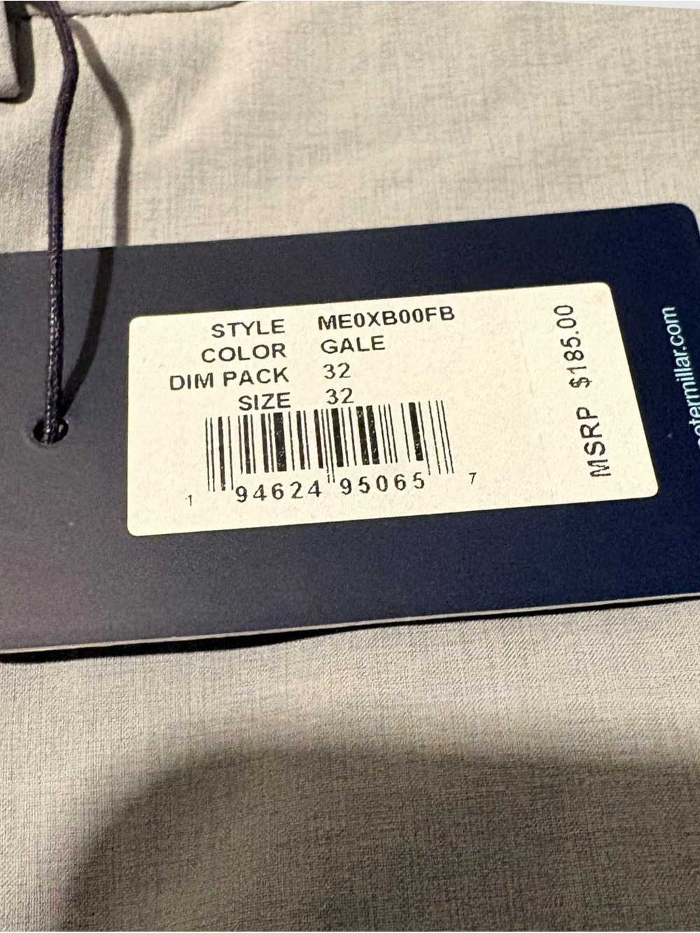 NWT Men's Peter Millar Surge Performance Trouser Pants 32x32 ME0XB00FB NEW - Picture 3 of 9